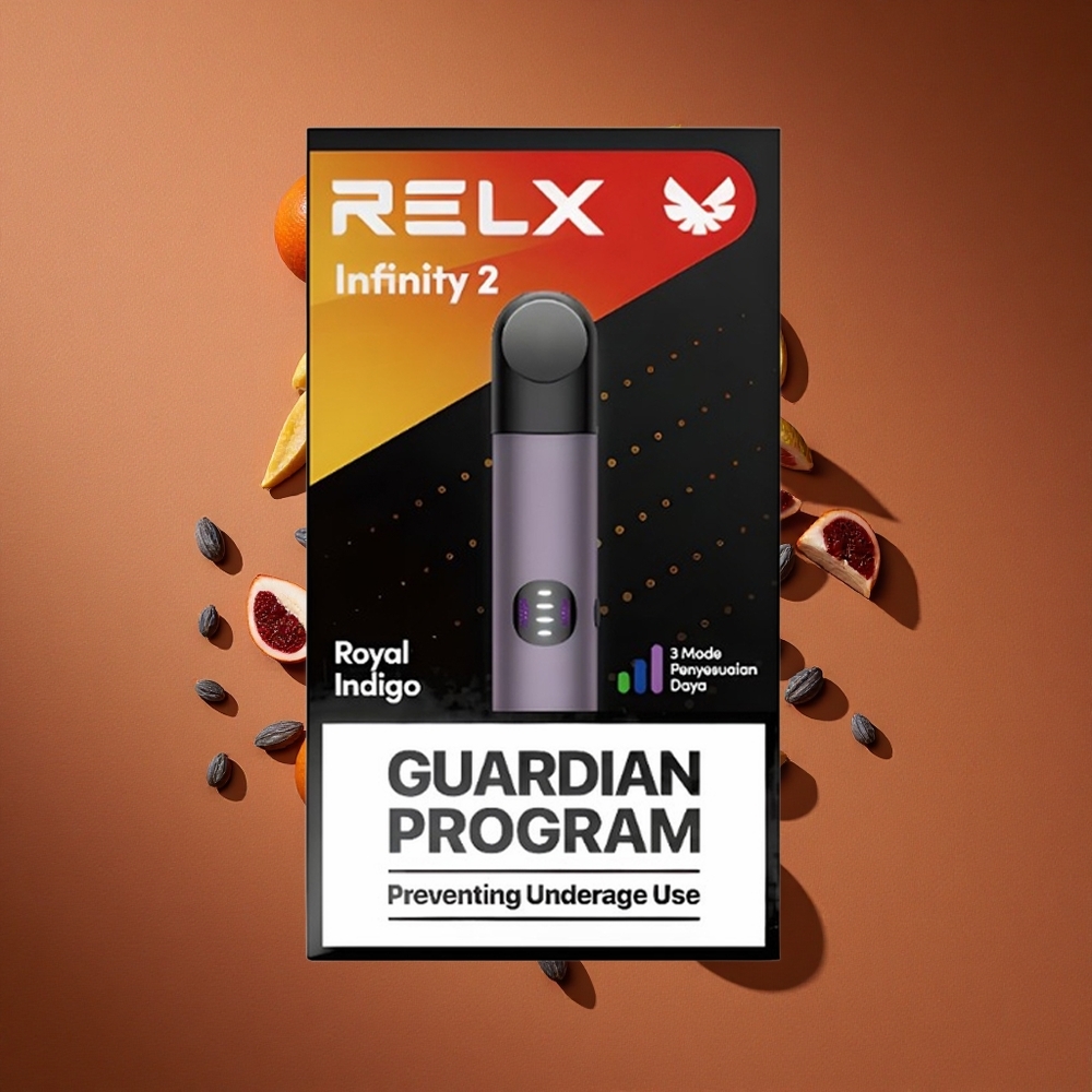 RELX Infinity 2 600-650 Pufova Kraljevsko Indigo 440 мАх батерија USB Type-C