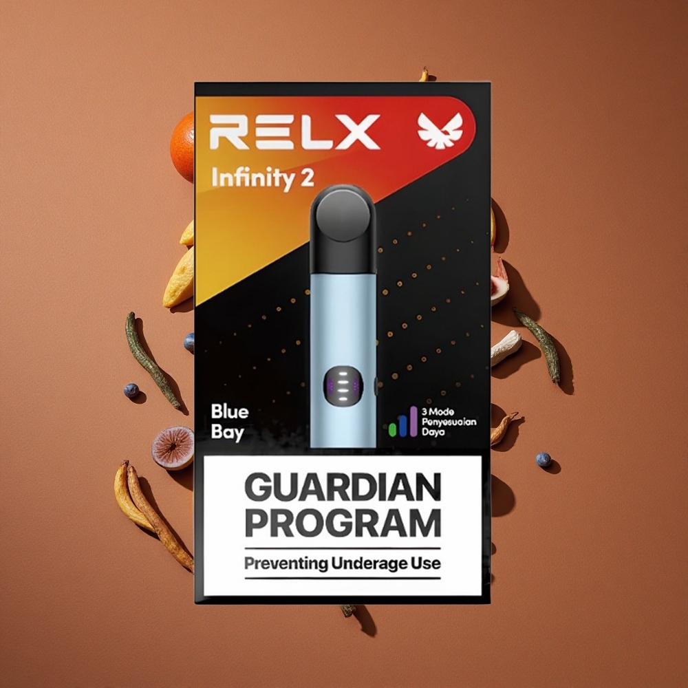 Relx Infinity 2 600-650 Pufova Plava 1.9 мл Е-течности USB Type-C