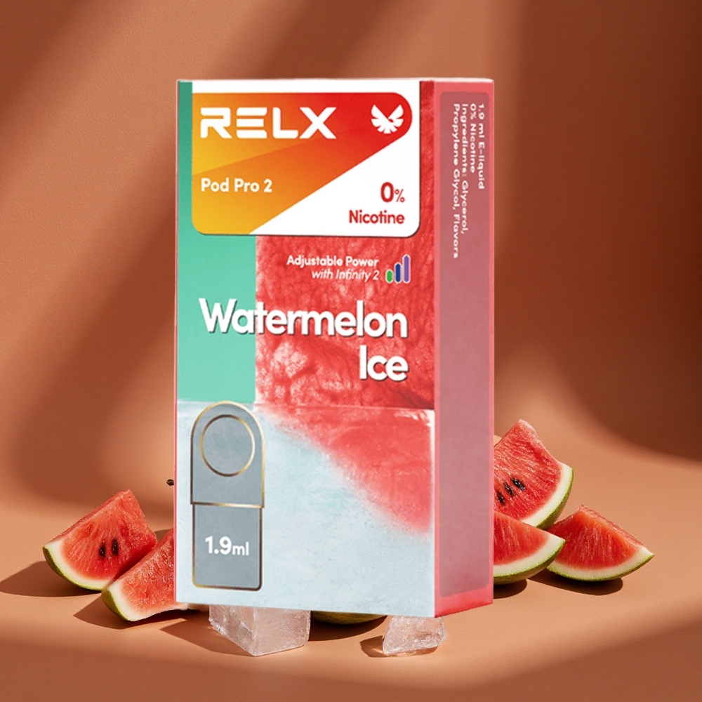Relx Pod Pro 2 600 Pufova Lubenica Led 0% Никотин 1.9 мл Е-течности 3 Režima (Eko Mod 5.5W, Glatki Mod 6.5W, Pojačani Mod 14W)