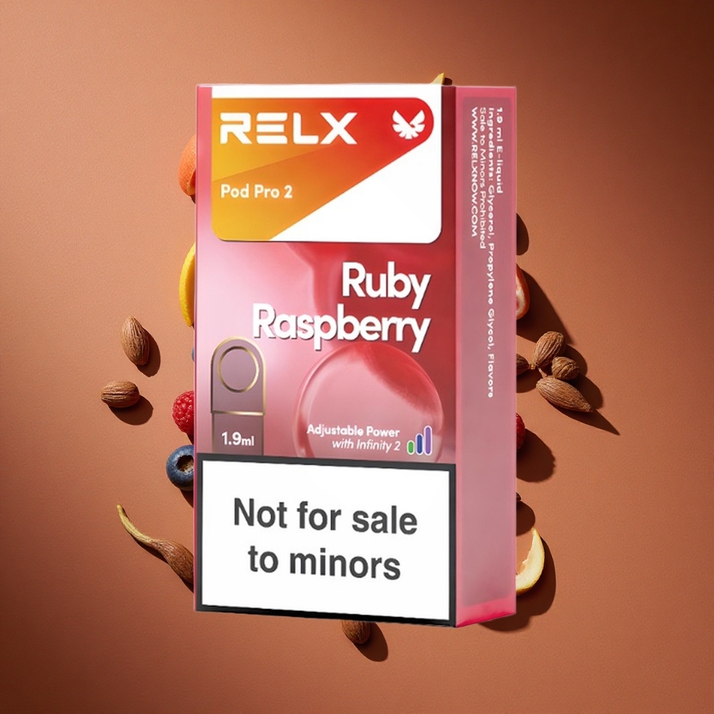 Relx Pod Pro 2 600 Pufova Plava Malina 0% Никотин 1.9 мл Е-течности 2-Pakovanje 3 Režima