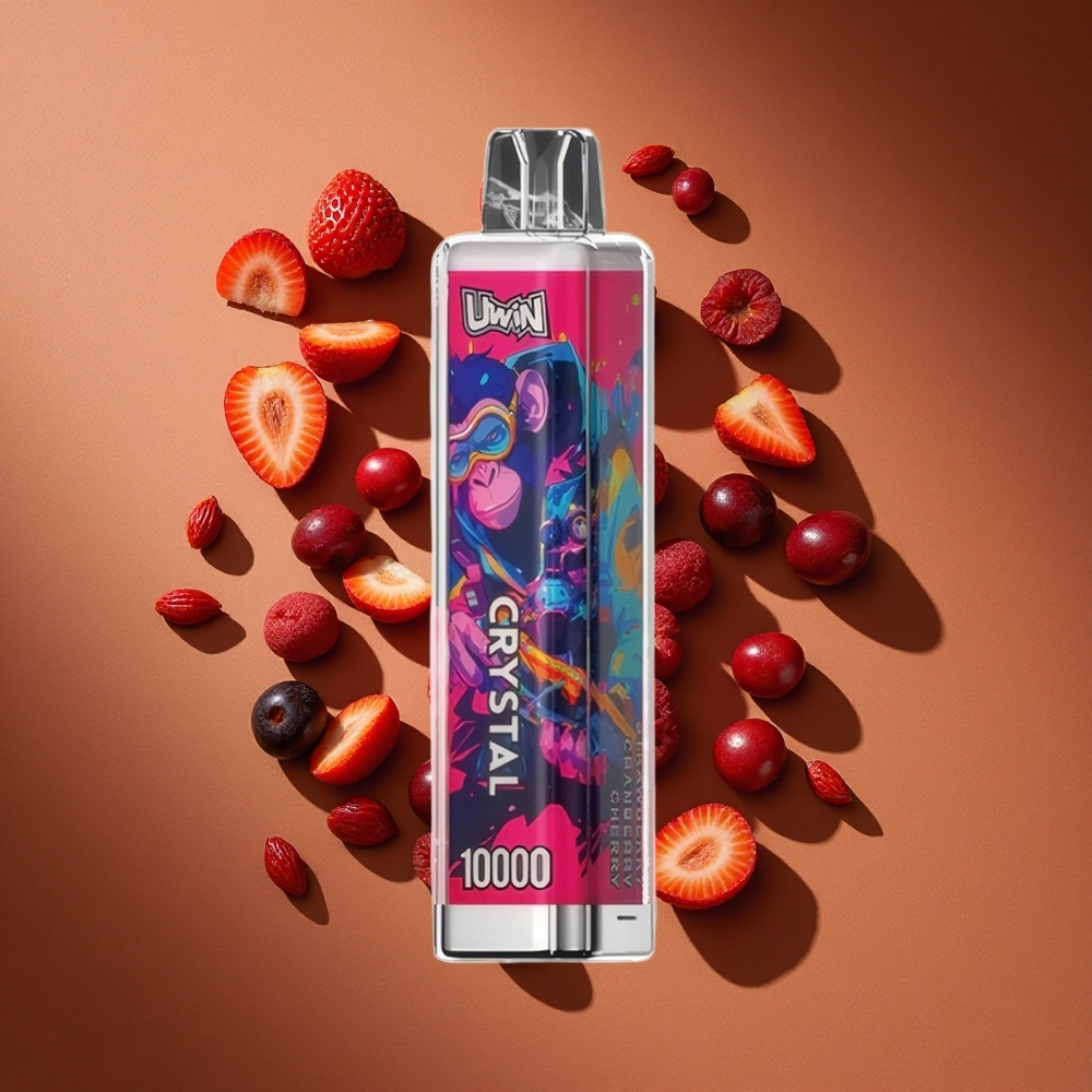 UWIN Crystal 10000 Pufova Jagoda Brusnica Trešnja RGB 18 мл Е-течности 0.8Ω