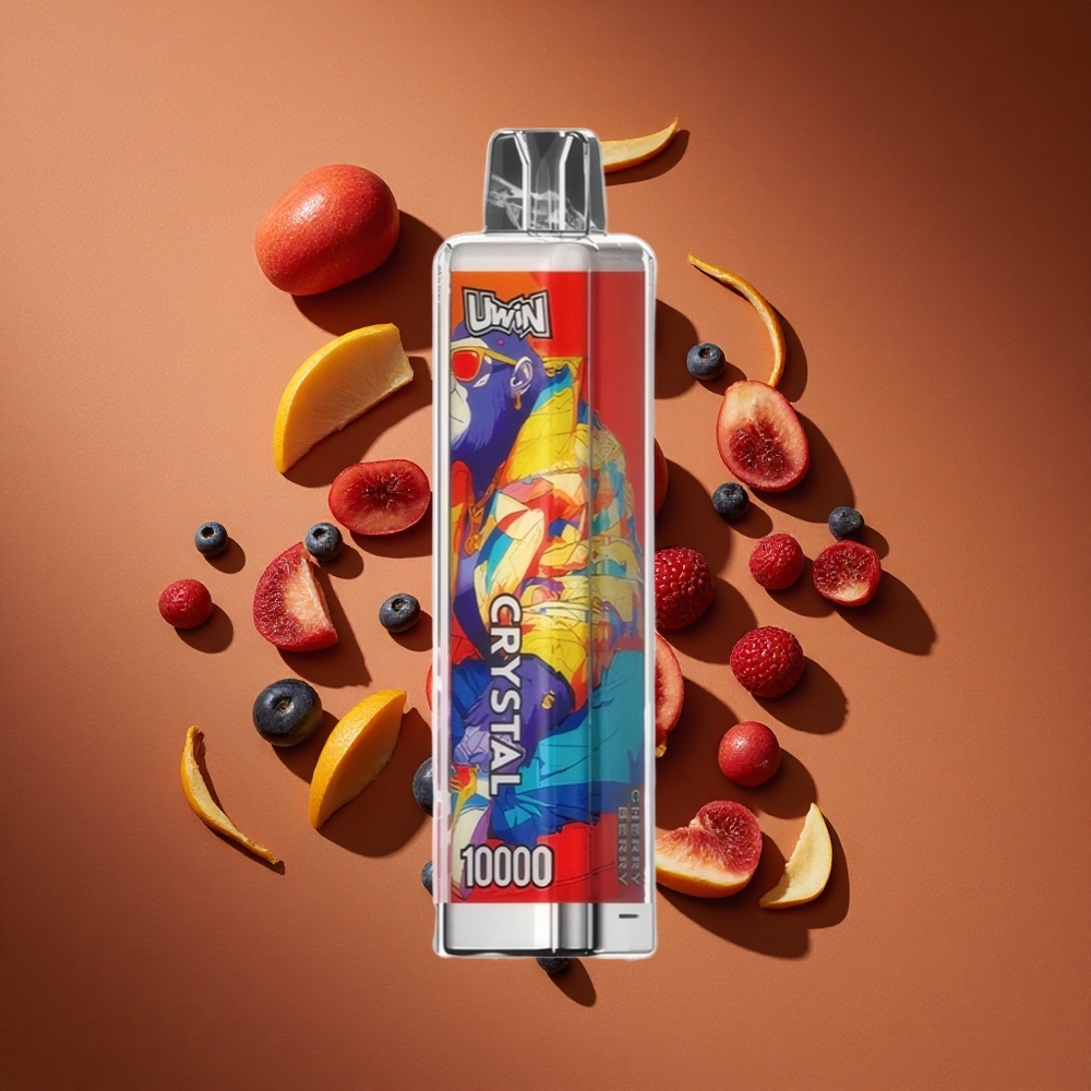 UWIN Crystal 10000 Pufova Једнократни Вапе Trešnja Bobica RGB Svetla и 18 мл Е-течности