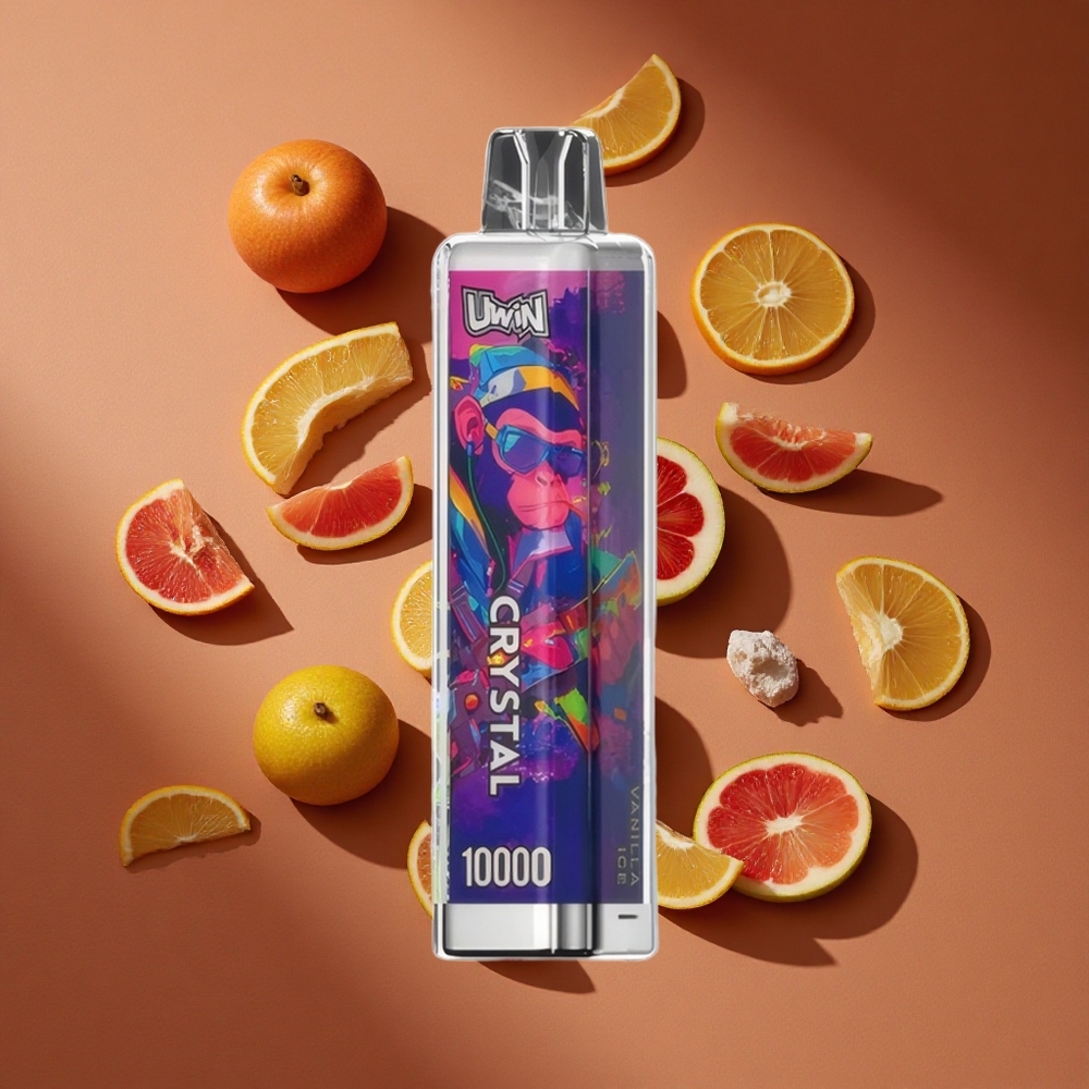 UWIN Crystal 10000 Pufova Vanila Sladoled RGB Svetla и 18 мл Е-течности/650 мАх батерија