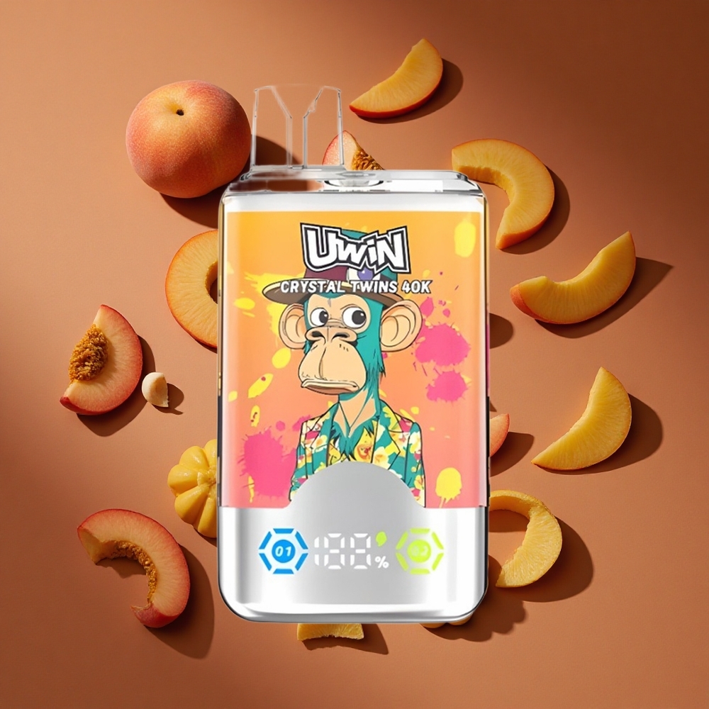 UWIN Crystal Twins 40000 Pufova Breskva Mango Ananas Red Bull са 32 мл Е-течности и 850 мАх батерија