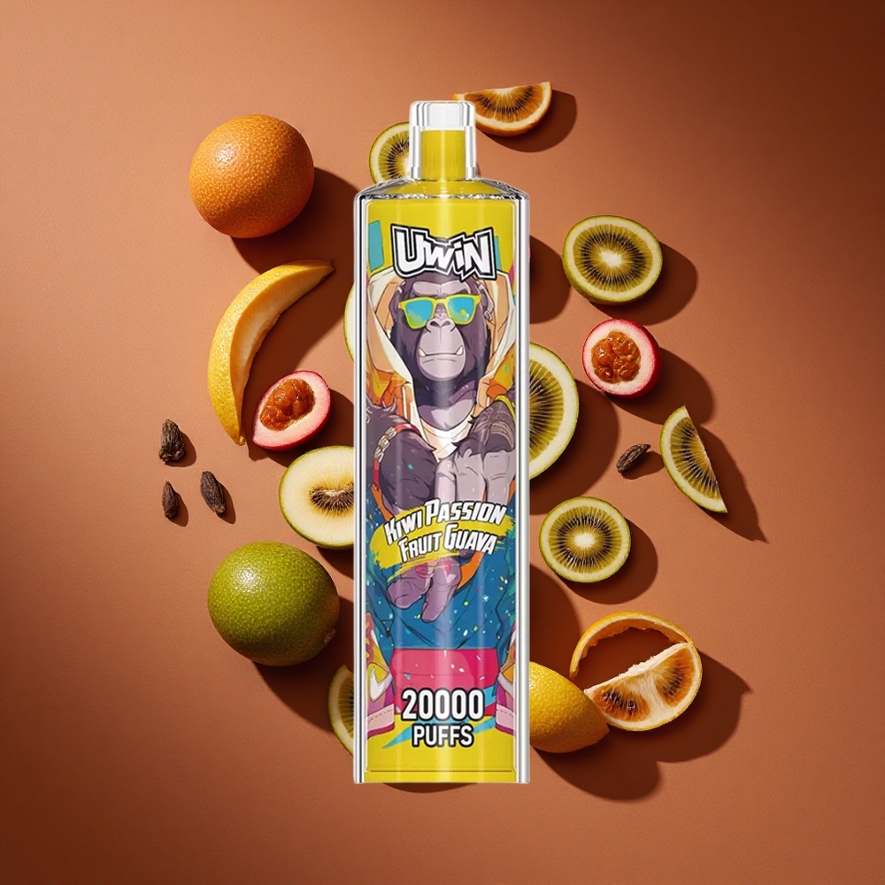 Uwin Shisha Hookah Crystal 20000 Pufova Kiwi Pasulj Guava Месх Цоил