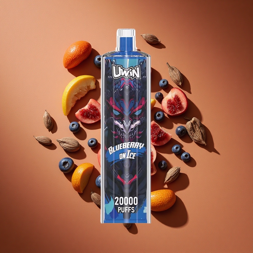 Uwin Shisha Hookah Kristal 20000 Pufova Borovnica Na Ledu 22 мл Е-течности Месх Цоил