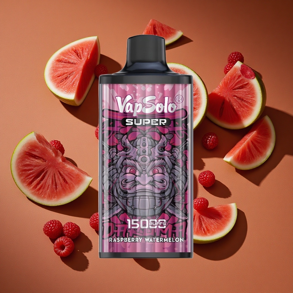 Vapsolo Super 15000 Pufova Dispozabil Vape Malina Lubenica 40 мл Е-течности 850 мАх батерија Месх Цоил