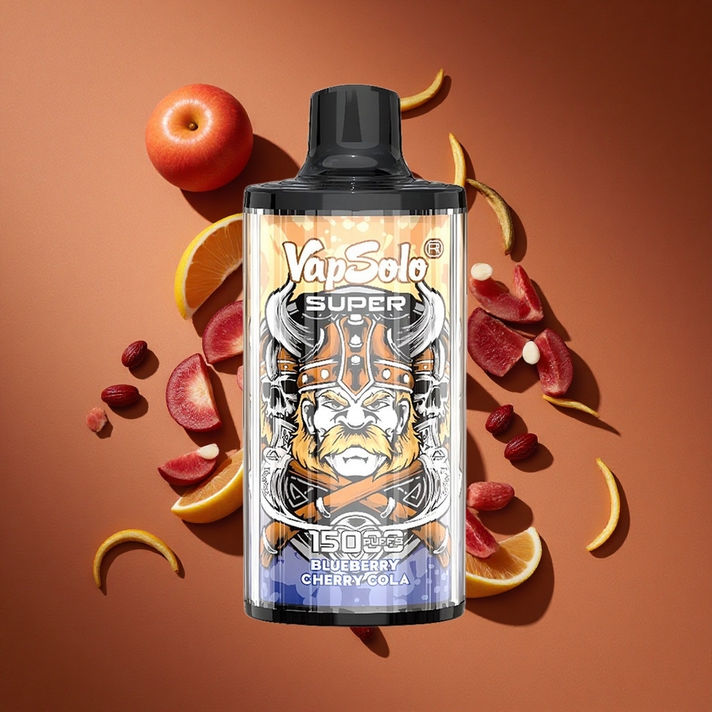 Vapsolo Super 15000 Pufova Dispozabil Vape Višnja Kola 40 мл Е-течности 850 мАх батерија Месх Цоил