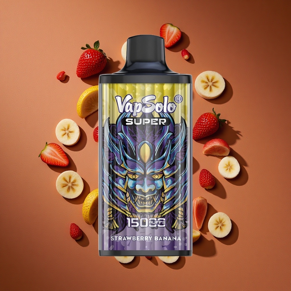 Vapsolo Super 15000 Pufova Једнократни Вапе Jagoda Banana 40 мл Е-течности 850 мАх батерија Месх Цоил