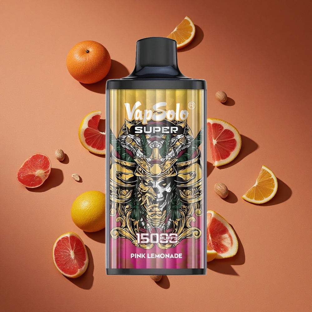 Vapsolo Super 15000 Pufova Једнократни Вапе Super Roze Limunada 40 мл Е-течности 850 мАх батерија Месх Цоил