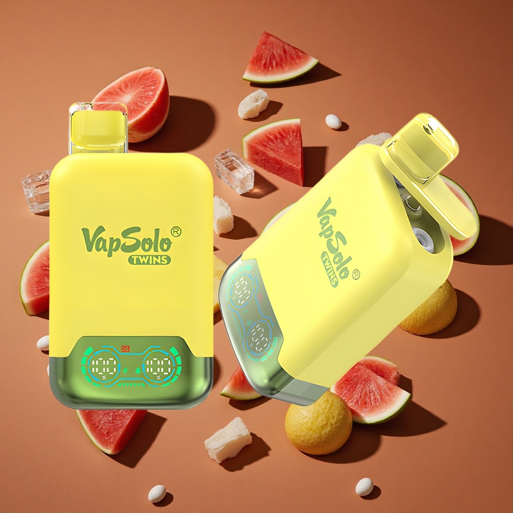 Vapsolo Twins 20000 Puffs Ananas Kokos & Lubenica Led 40 мл Е-течности Tip-C