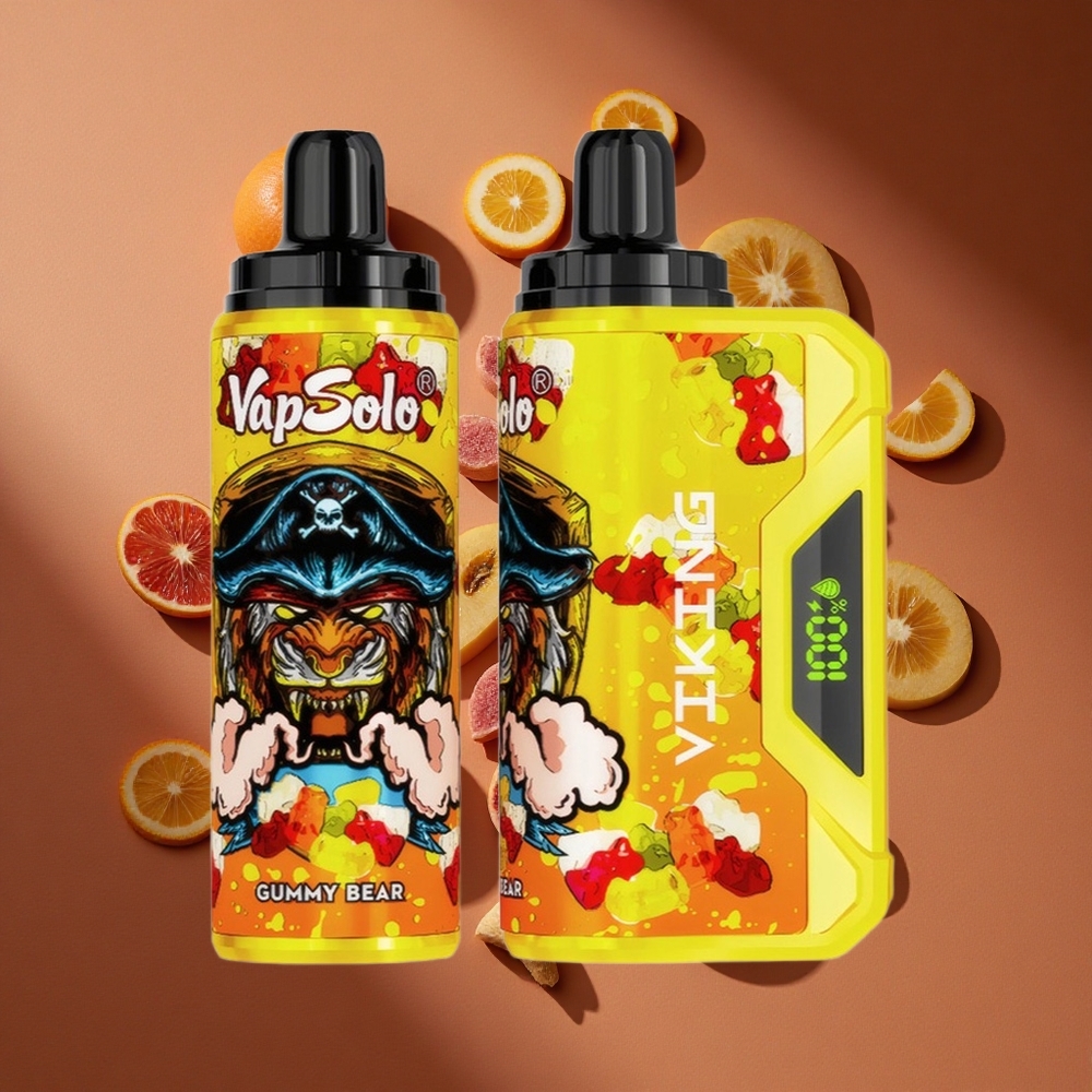 VapSolo VIKING 12000 Pufova Једнократни Вапе Gumeni Meda са 22 мл Е-течности и Тип-Ц пуњење