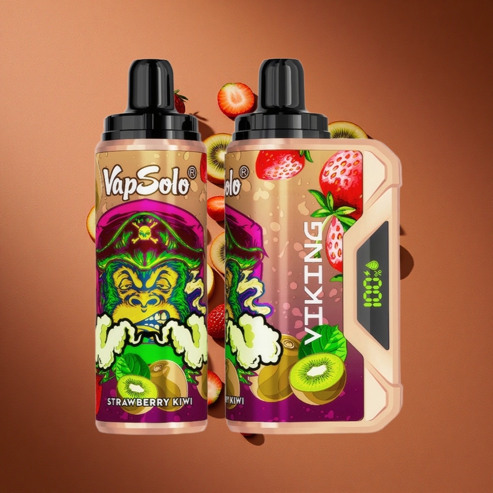 VapSolo VIKING 12000 Pufova Једнократни Вапе Jagoda Kivi са 22 мл Е-течности и Тип-Ц пуњење