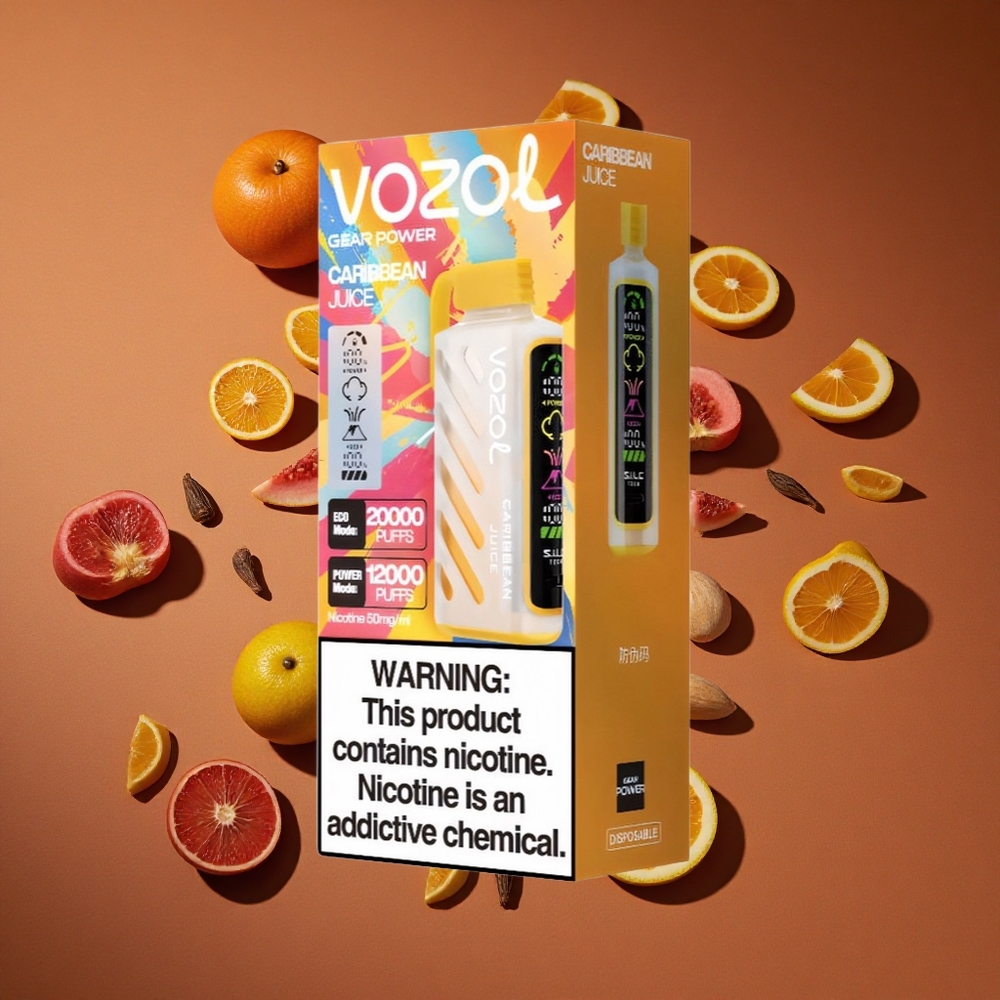 VOZOL Gear Power 20000 Pufovašaja Karipska Voćna Kombinacija Дуал Месх Цоил и Full Screen Display
