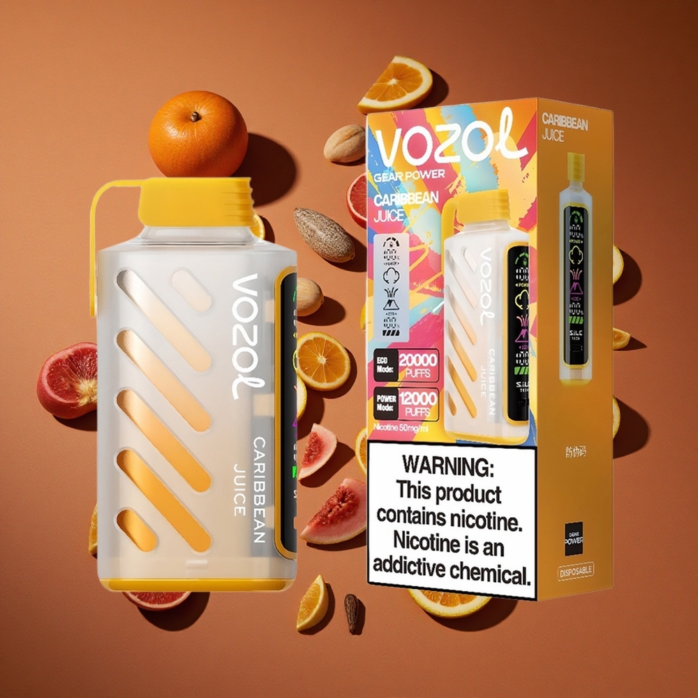 VOZOL Gear Power 20000 Pufovašaja Karipska Voćna Kombinacija Дуал Месх Цоил и Full Screen Display