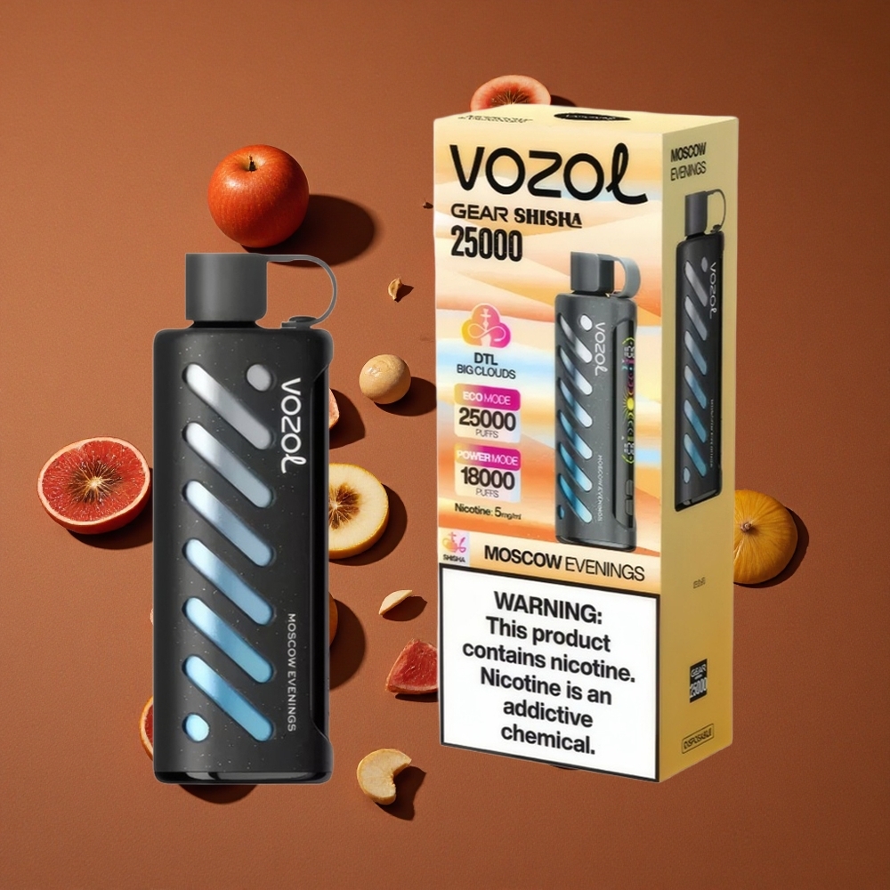 VOZOL Gear Shisha 25000 Pufova 5mg/ml Moskovske Večeri