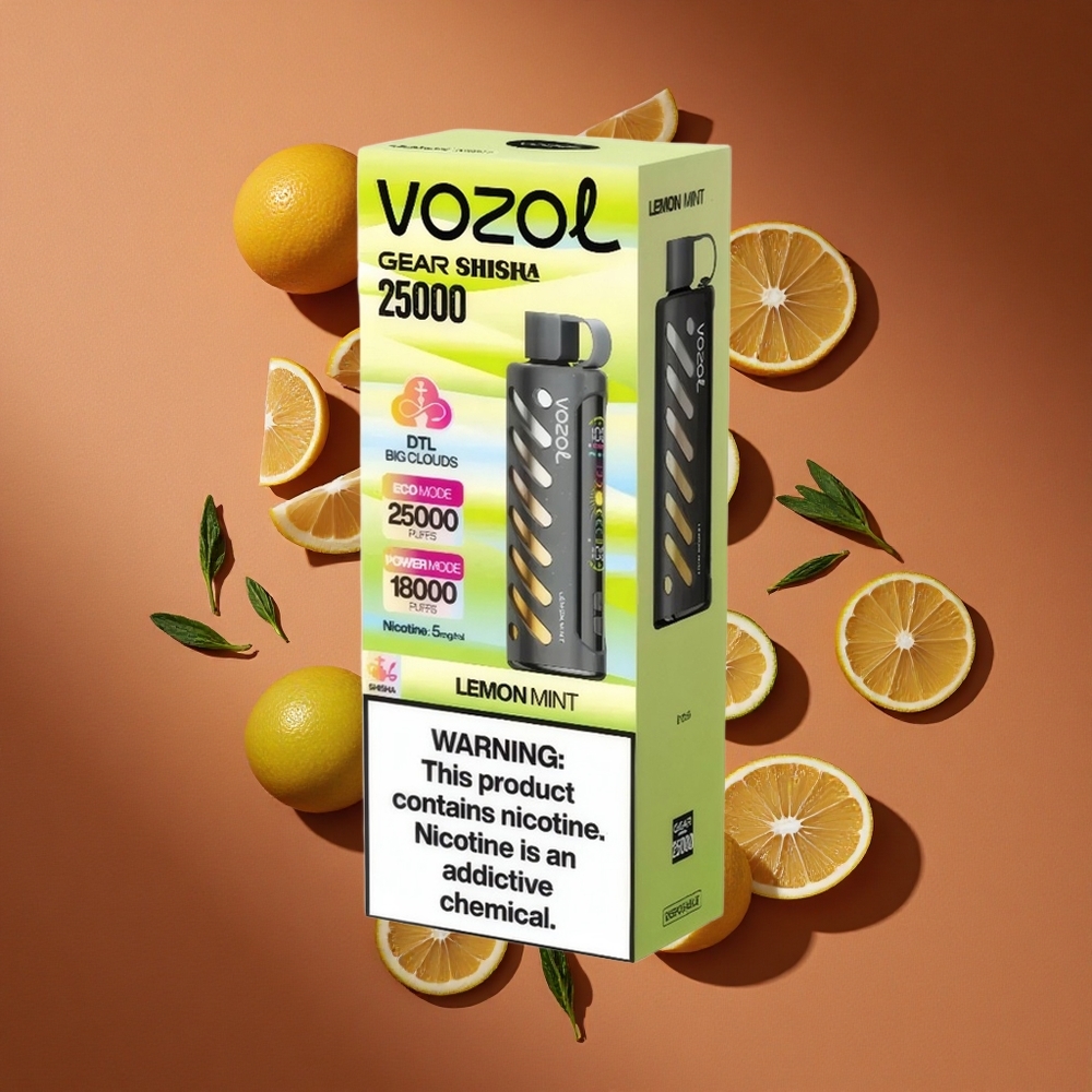 VOZOL Gear Shisha 25000 Pufova Limeta MentolДуал Месх Дуал Модес 5mg/ml