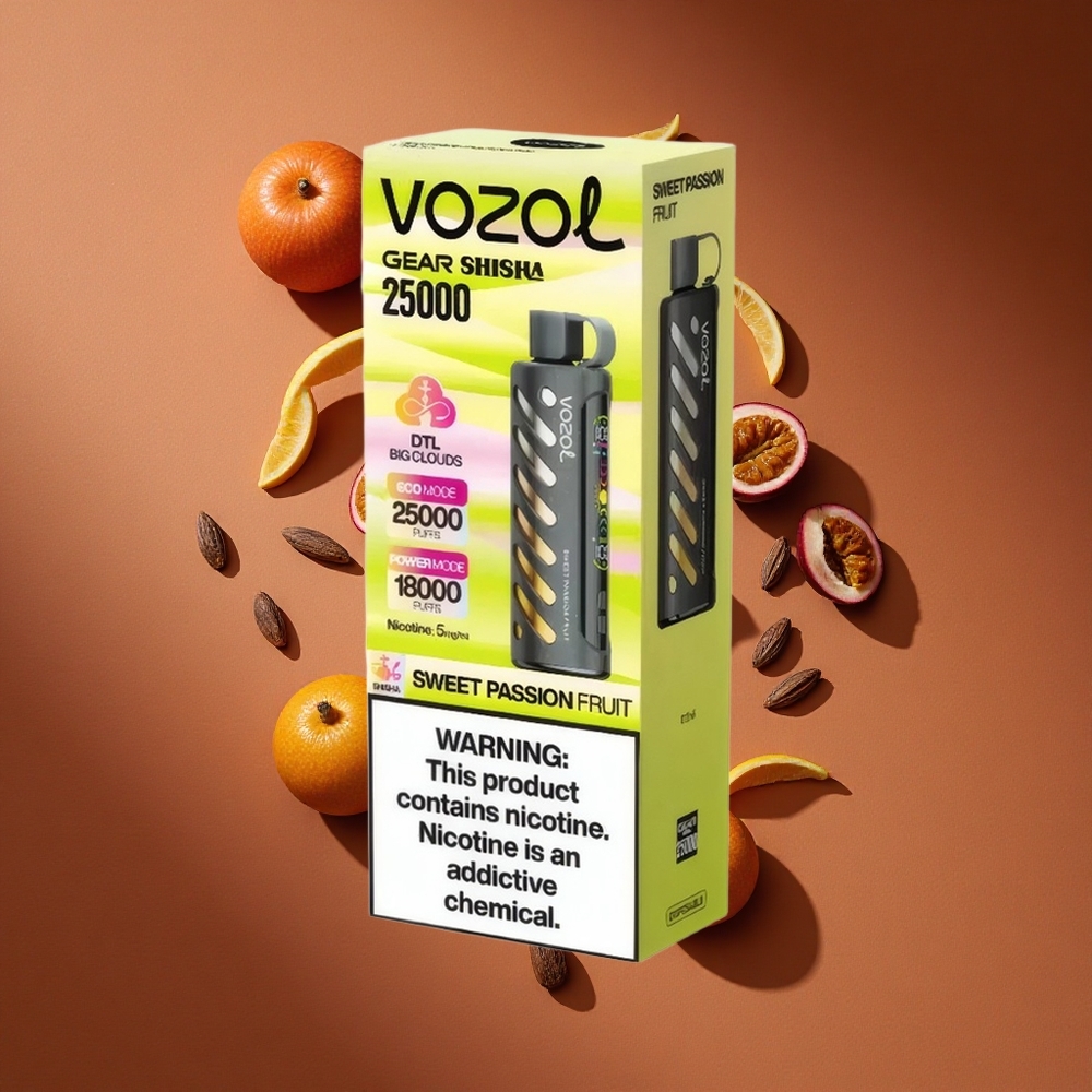 VOZOL Gear Shisha 25000 Pufova Slatka PasifloraДуал Месх Дуал Модес 5mg/ml
