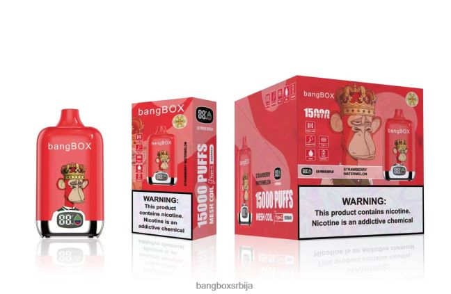 Bang Box 15000 пуффс јагода лубеница - Bang Box Vape Price