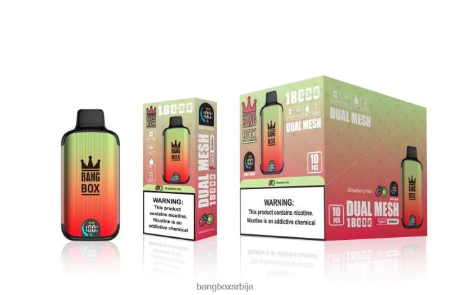 Bang Box 18000 пуффс киви од јагоде - Bang Box Puff
