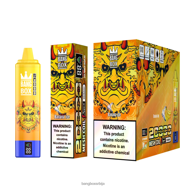 Bang Box Паметни екран са 20000 удисаја лед од банане - Bang Box Vape