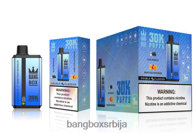 Bang Box 30000 пуффс двоструких укуса лед од боровнице и сок од брескве - Bang Box Vape Price