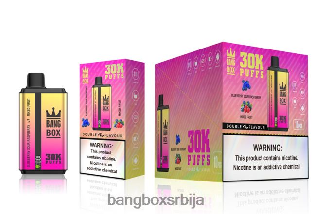 Bang Box 30000 пуффс двоструких укуса боровница кисела малина и мешано воће - Bang Box Vape Review