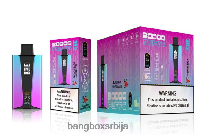 Bang Box Паметни екран са 30000 удисаја боровница помгеранте - Bang Box Cena