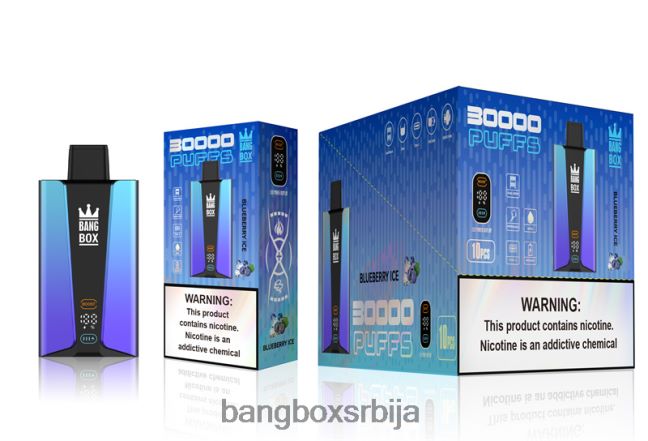 Bang Box Паметни екран са 30000 удисаја лед од боровнице - Bang Box Vape Price