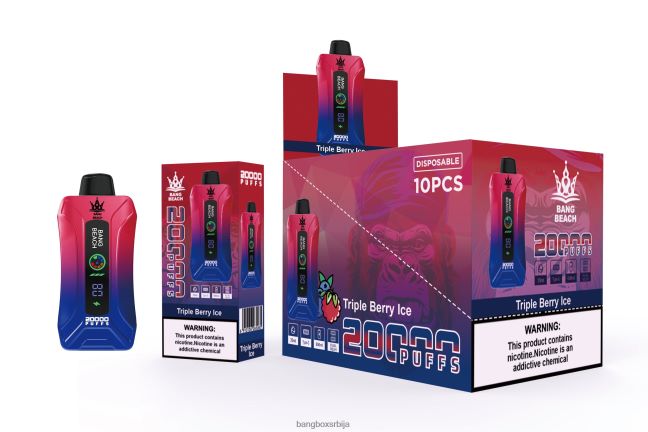 Bang Beach 20000 пуффс смарт сцреен вапе троструки бобичасти лед - Bang Box Cena