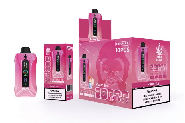 Bang Beach 20000 пуффс смарт сцреен вапе лед брескве - Bang Box Vape