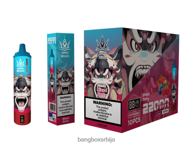Bang Beach Паметни екран са 22000 пуфова кисела јабука - Bang Box Flavours