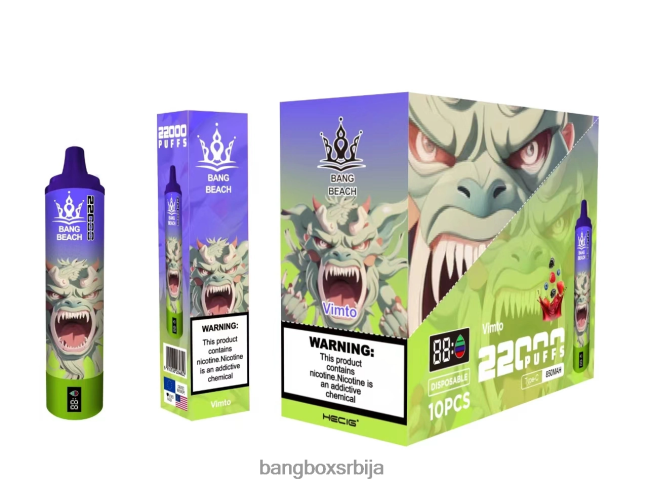 Bang Beach Паметни екран са 22000 пуфова вимто - Bang Box Vape Review